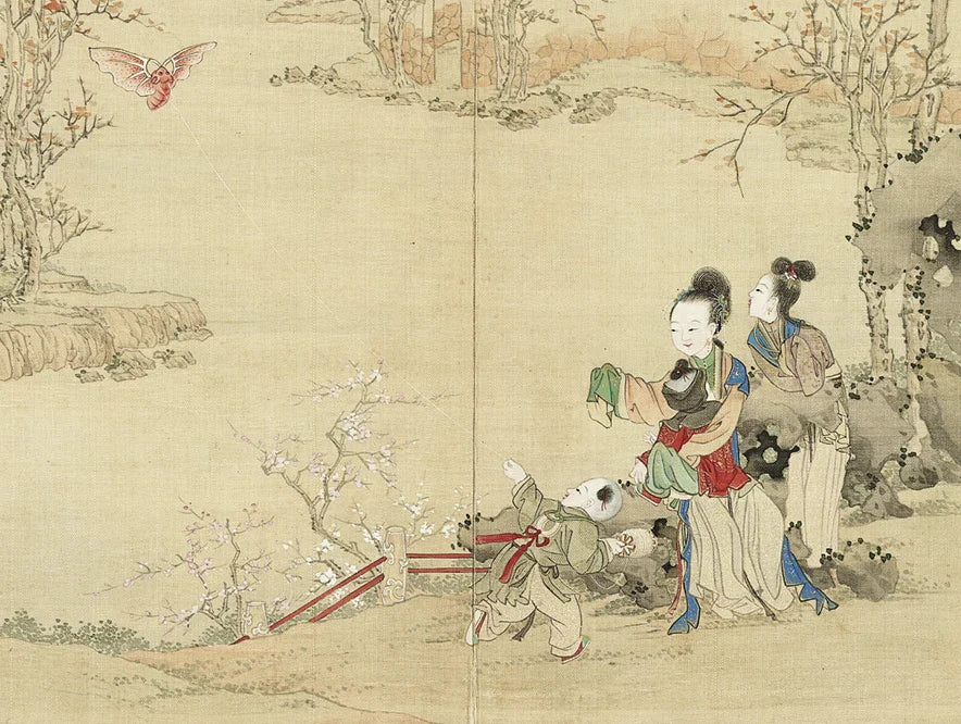 Shengping Yue Shi Tu Ce. Twelve leaves. Silk, colored (18.5x24.3 cm). Qing Jiaqing period illustration book. Collection of the Taipei Palace Museum-PDF - SL Book Store