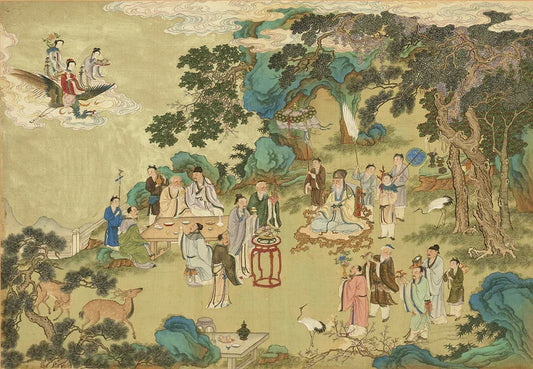 Eternal Youth Scroll. Fourteen sheets. Silk, colored (39x57.5 cm). Collection of the Taipei Palace Museum-PDF - SL Book Store