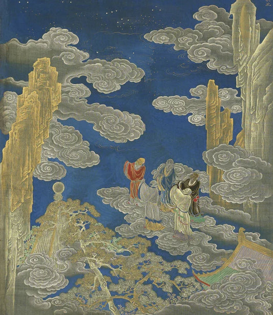 Ten Thousand Years of Unity Album. Twelve leaves. Silk, gold-ink and colored (55.1x42 cm). Collection of the Taipei Palace Museum-PDF - SL Book Store