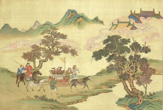 Fusou Qitian Album. Fourteen sheets. Silk with color (39x58 cm). Collection of the National Palace Museum, Taipei-FDP - SL Book Store